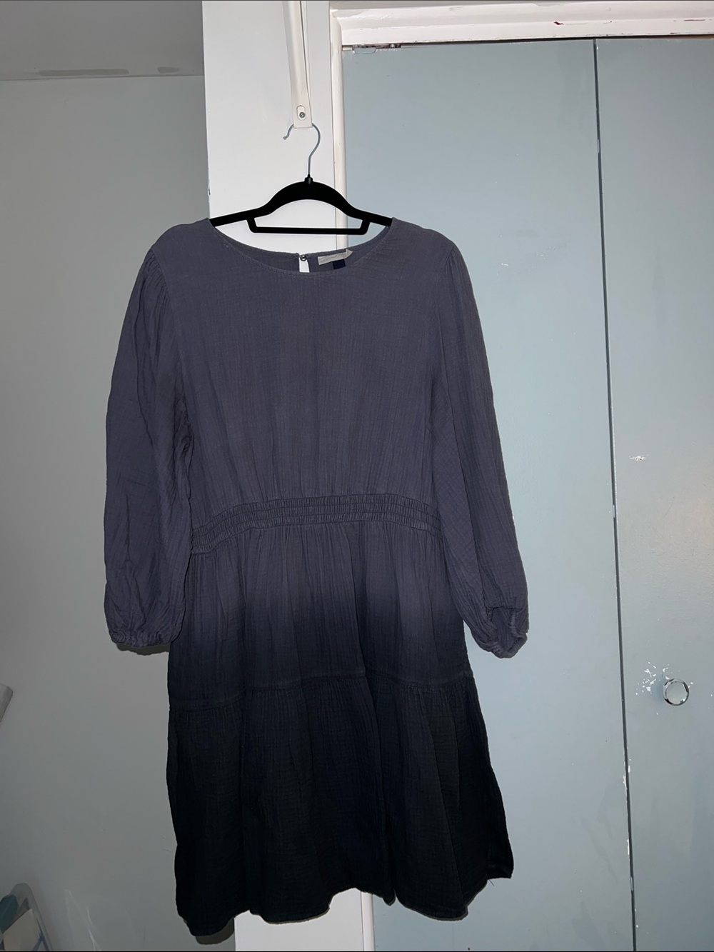 Universal Thread Navy to Black Ombre Long Sleeve Dress